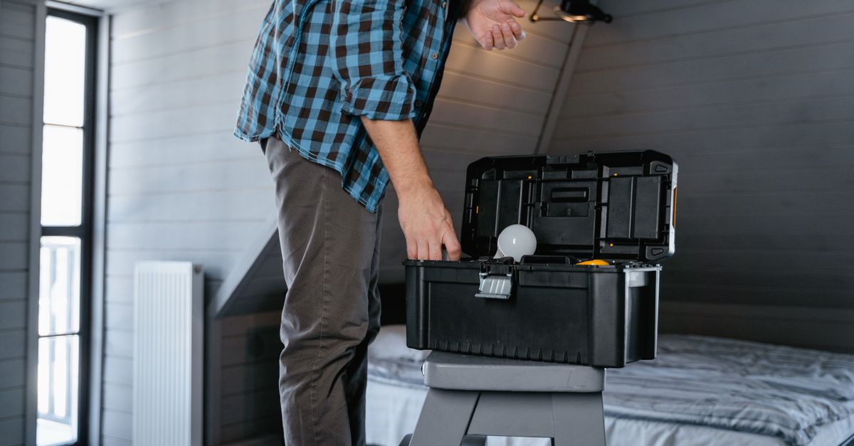 technician toolbox house entrance — Westbury Locksmiths